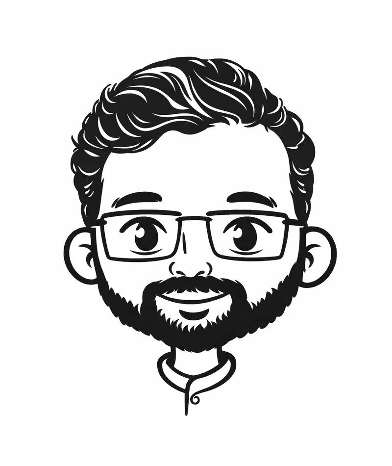 Illustrated portrait of Sampath